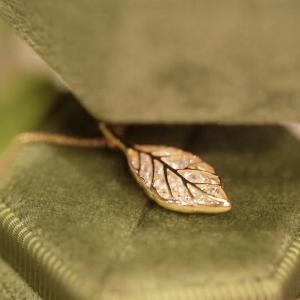 One Leaf Necklace Color Guaranteed