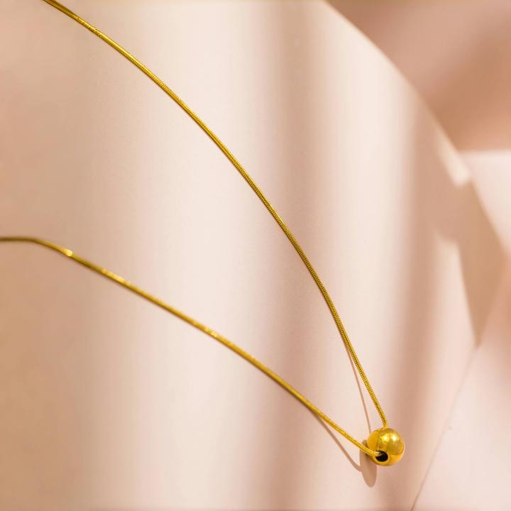 Round Bead Pendant Necklace For Party Jewelry Gift