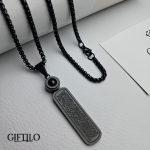 Ayat Al-Kursi Calligraphy Locket with Lans – Black Edition