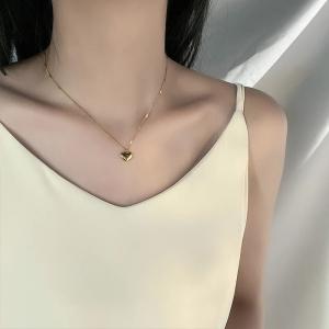 18K Gold LOVE Heart Pendant