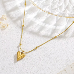 Punk Love Heart Charm Choker