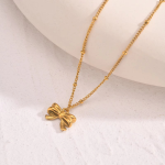 GleamBow Gold Necklace