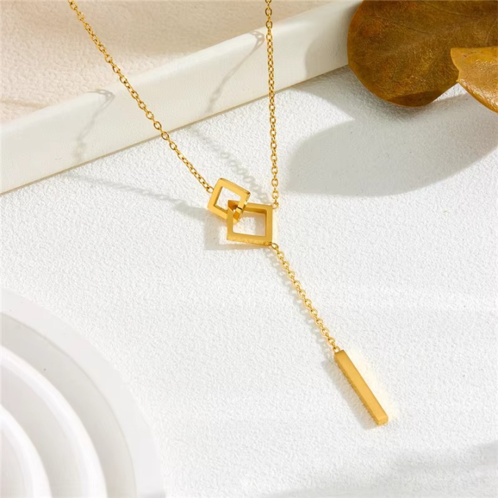 Fadeless Titanium Long Chain Necklace