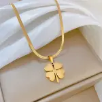 Heart Flower Pendant Necklace